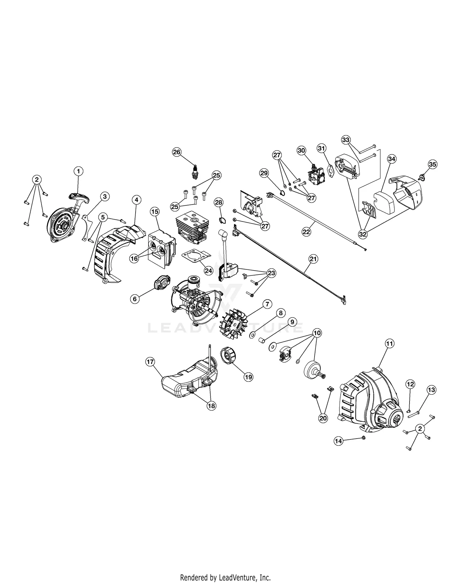 Kit Carburatore Con Guarnizioni E Bulbi Per Cub Cadet SS270 41ADZ27C812 - Pro Chaser