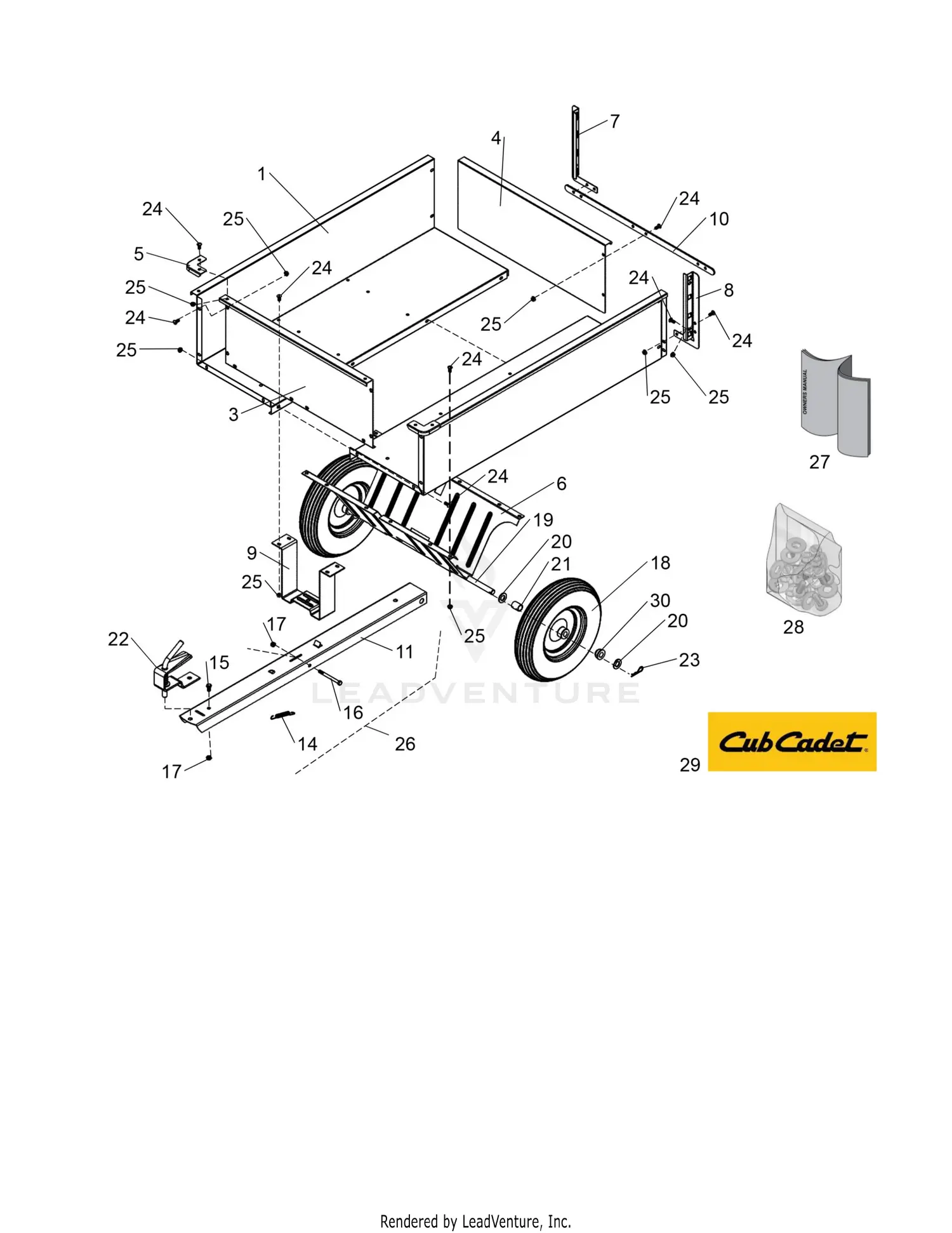 Cub Cadet Z-Force L60 KH FAB (17RSDALD010) (2018) Parts Diagrams
