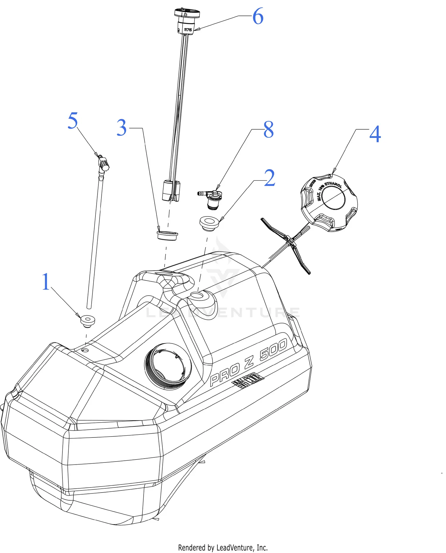Cub Cadet PRO Z 500 KW 560-S (53RIHTUV050) (2023) Parts Diagrams