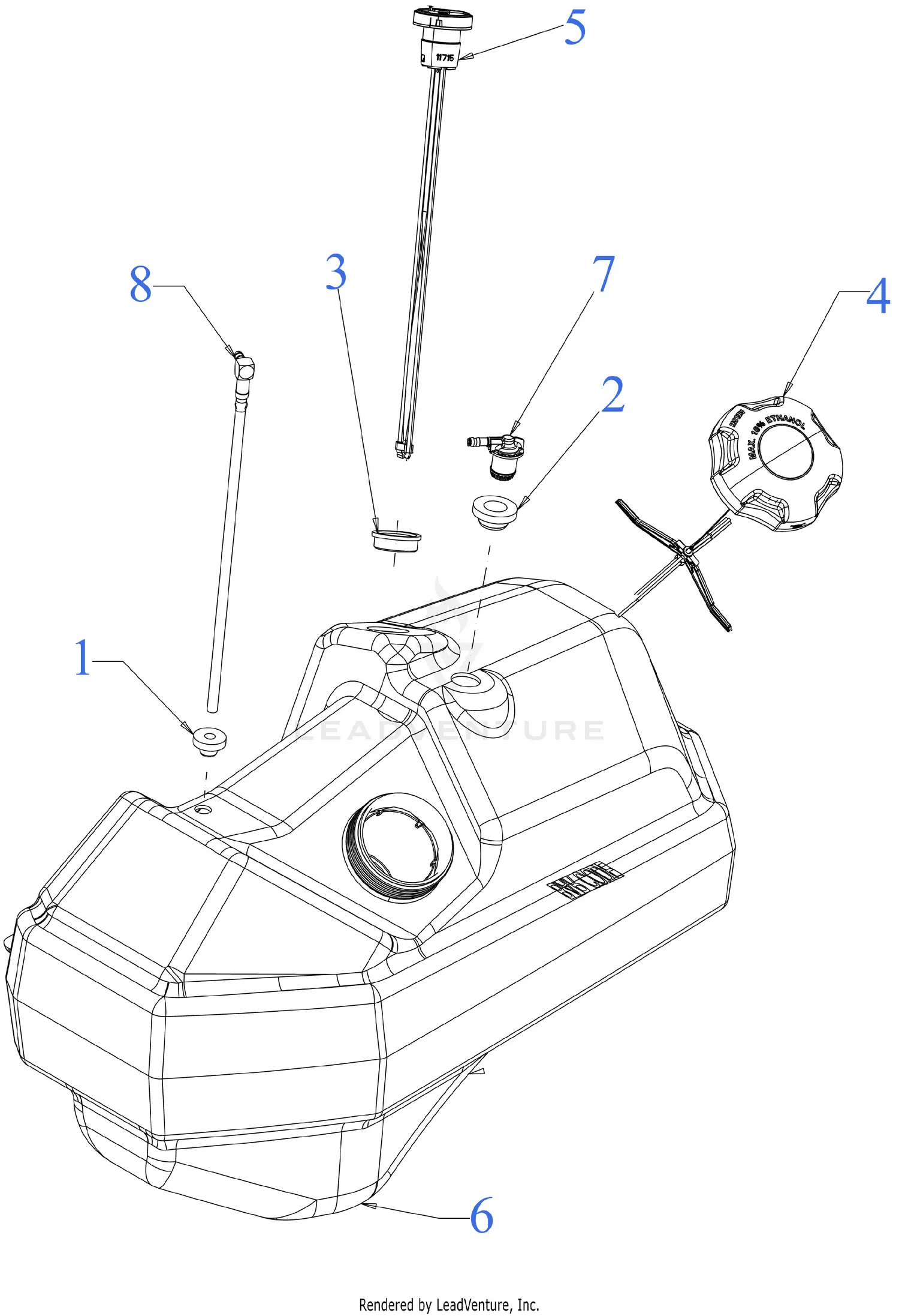 Z55Zページ Kawasaki Motorcycle 1999 OEM Parts Diagram for RADIATOR