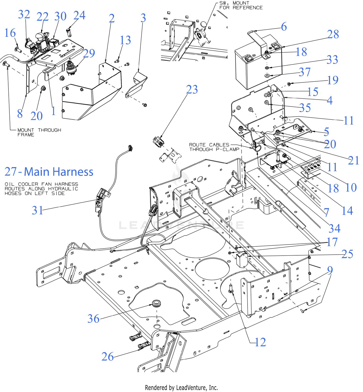 Cub Cadet PRO Z 900 KW 972-SDL Dually (53FLLVUYA50) (2025) Parts