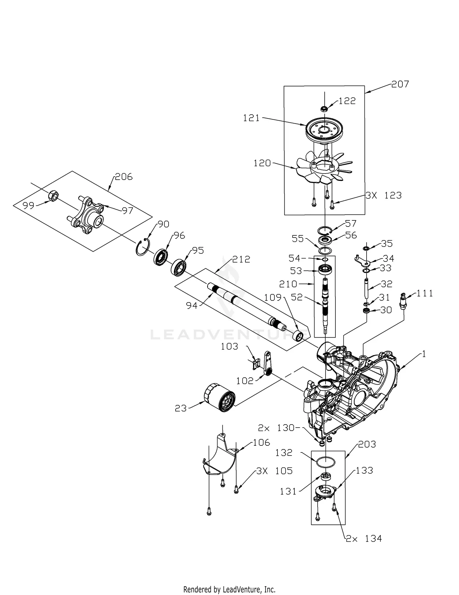 Kit De Carburador Para Cub Cadet 48 Enforcer Con Motor Kawasaki 21HP - Modelo 53AI3AGV750