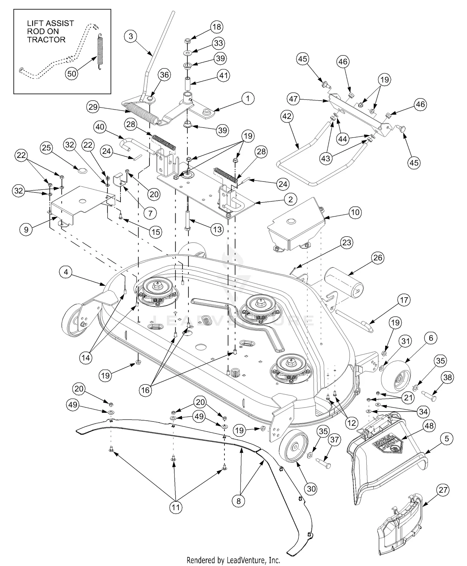 Cub Cadet 2518-44 Tractor 13A-208L100 13B-288L100 Parts Diagrams