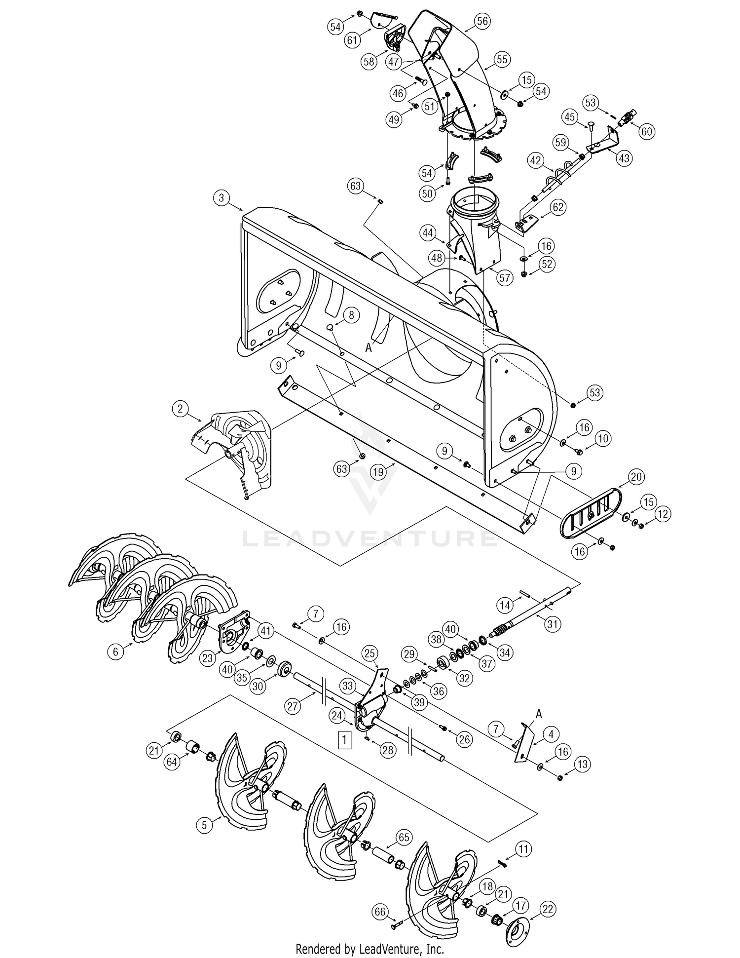 Cub Cadet 032 42 inch Snow Thrower (190-032-101 / OEM-190-032) 190