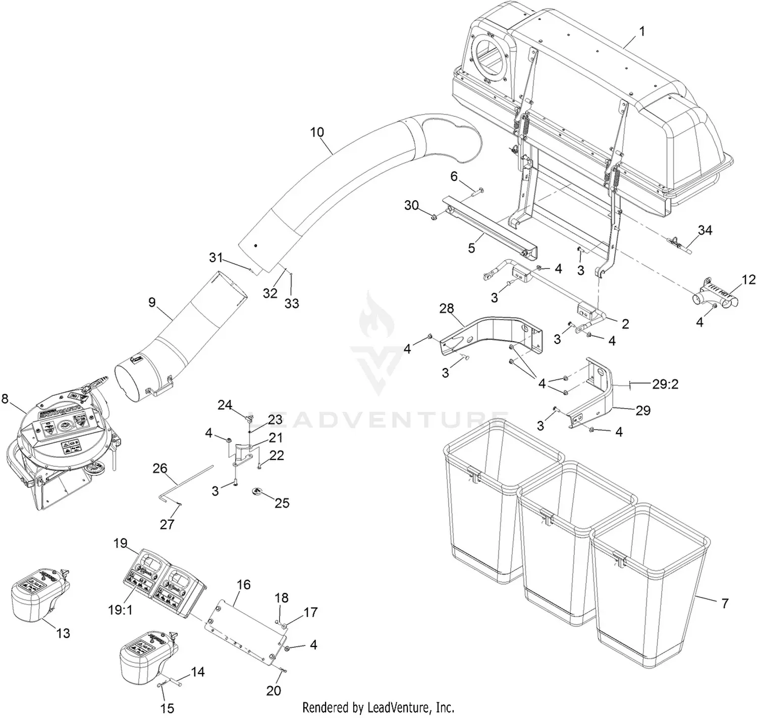 eXmark LZUV3B S/N 411,294,212 AND UP (Rev:A) Parts Diagrams