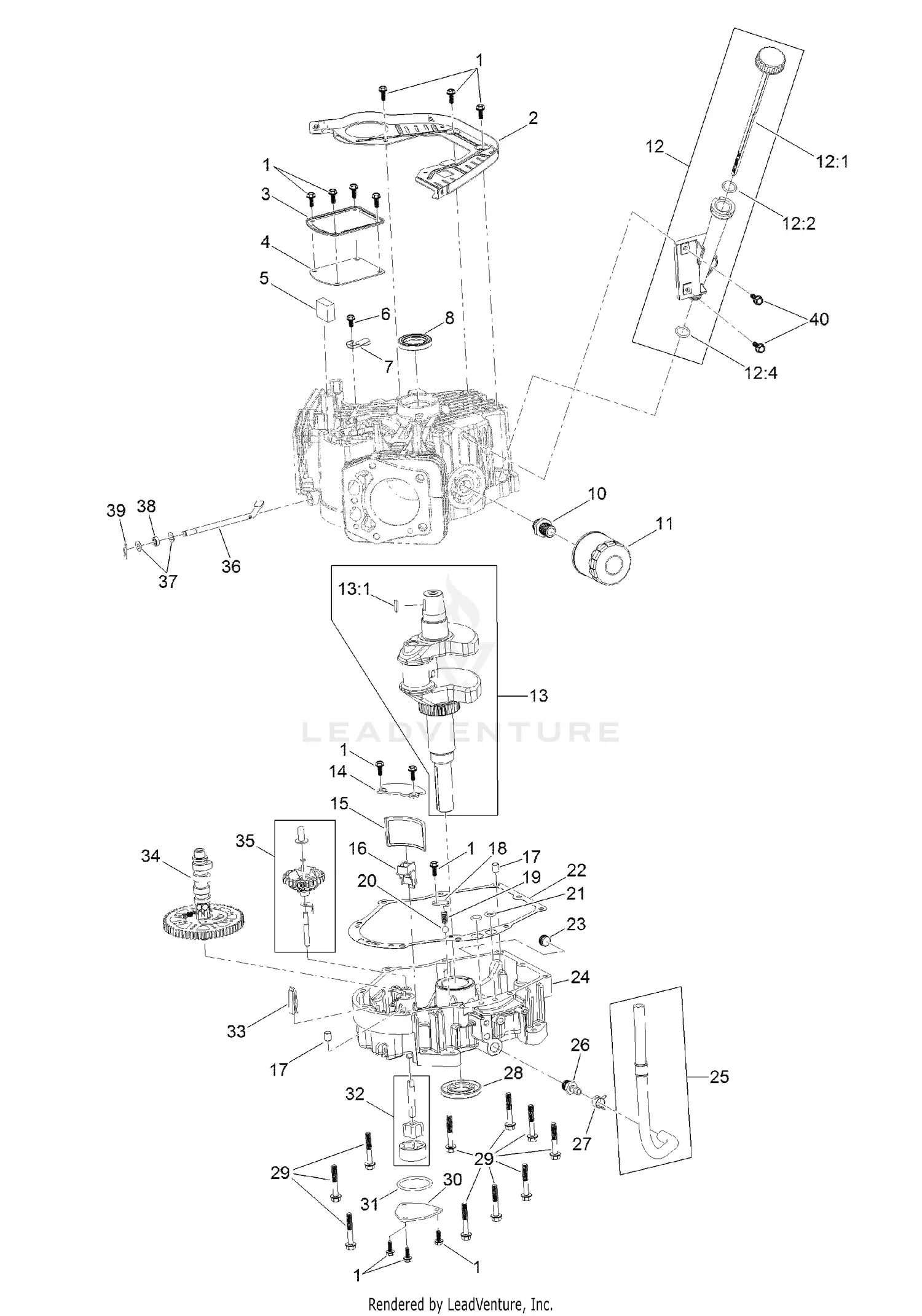 eXmark RAE708GEM48300 S/N 402,082,300 and Up Parts Diagrams