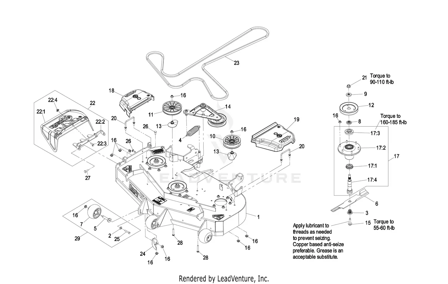 eXmark LZZ34KA726 Lazer Z AC S/N 790,000 & Up Parts Diagrams