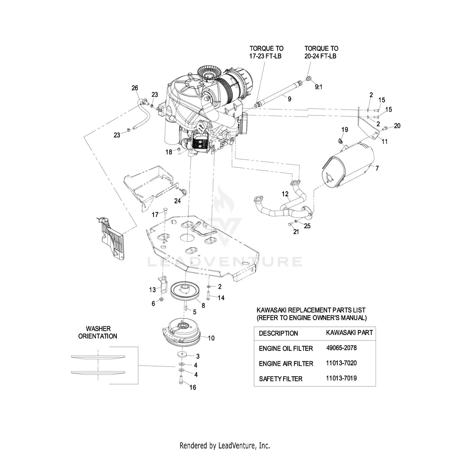 eXmark LZZ34KA726 Lazer Z AC S/N 790,000 & Up Parts Diagrams