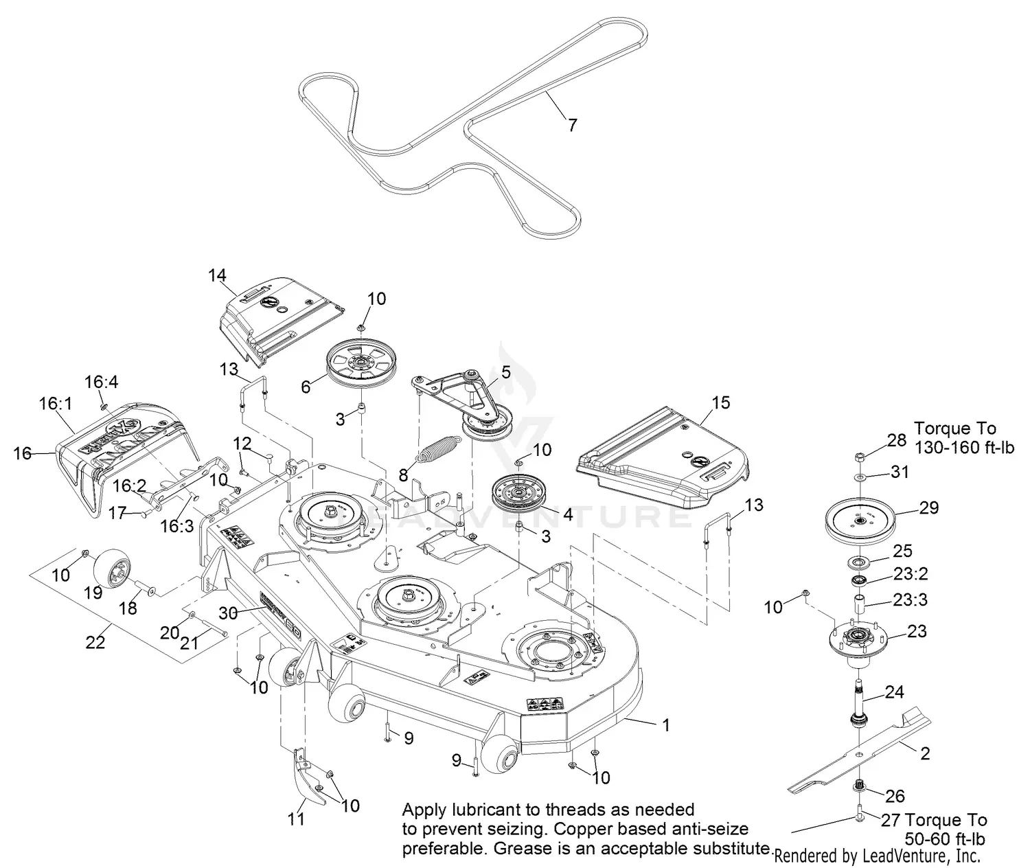 maページ eXmark LZS749AKC604A1 S/N 316,000,000 & Up Parts Diagrams