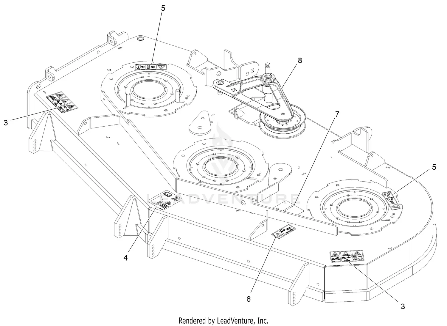 eXmark LZS749AKC604A1 S/N 316,000,000 & Up Parts Diagrams