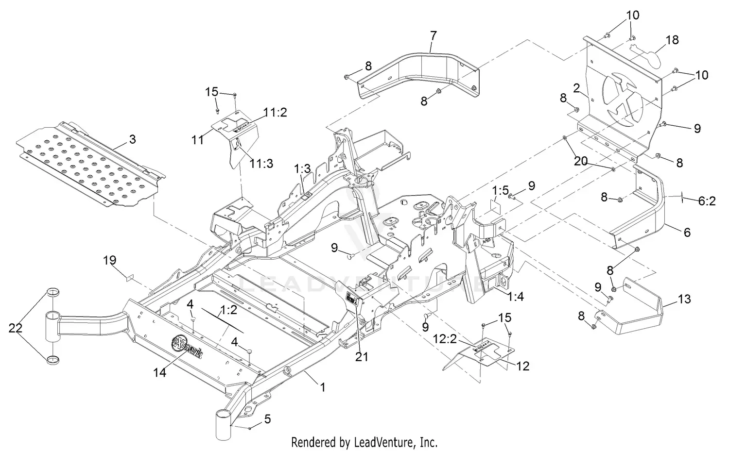 eXmark LZS749AKC604A1 S/N 316,000,000 & Up Parts Diagrams