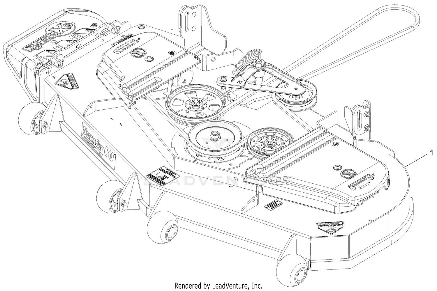 eXmark LZE730KA604 S/N 314,000,000 & Up Parts Diagrams
