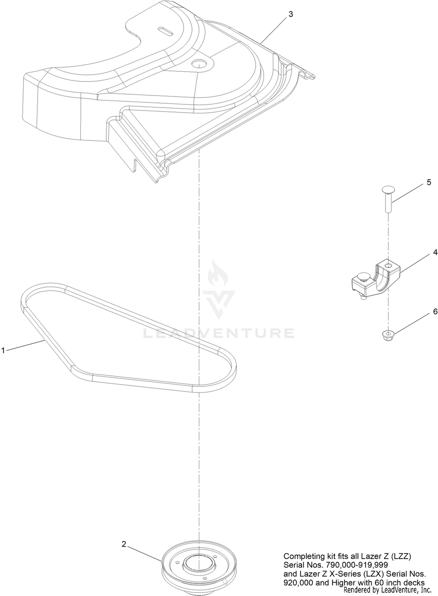 eXmark 146-4983 S/N 417,930,746 AND UP (Rev. A) Parts Diagrams