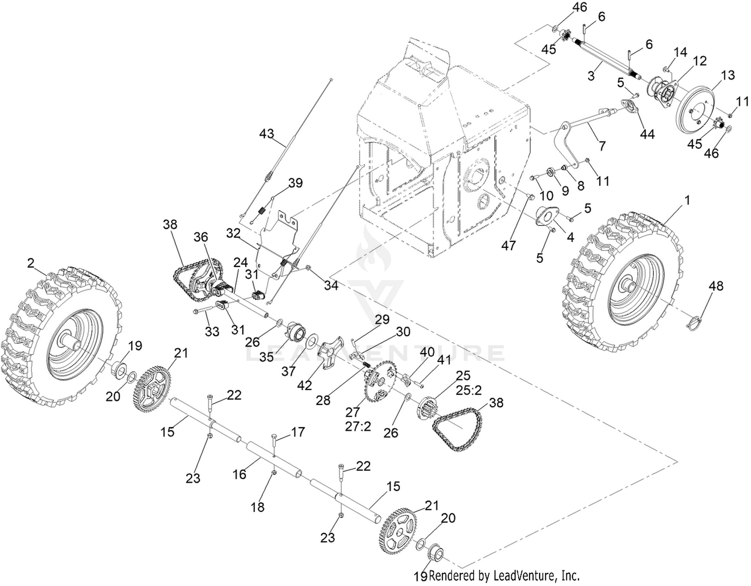 eXmark ZB4636 S/N 411294212 AND UP (Rev. B) Parts Diagrams