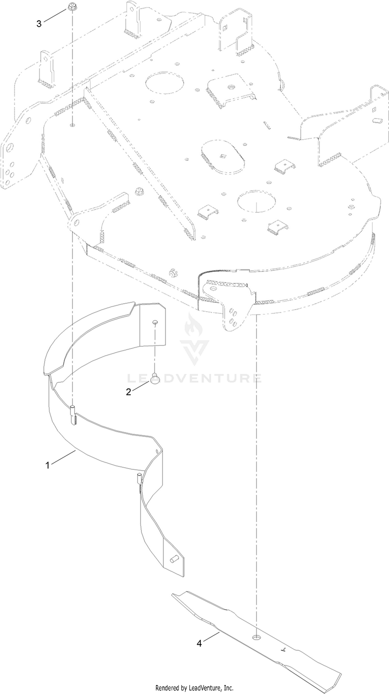 Exmark 34in Mulching Kit Zero Turn Radius Riding Mower Model No 131