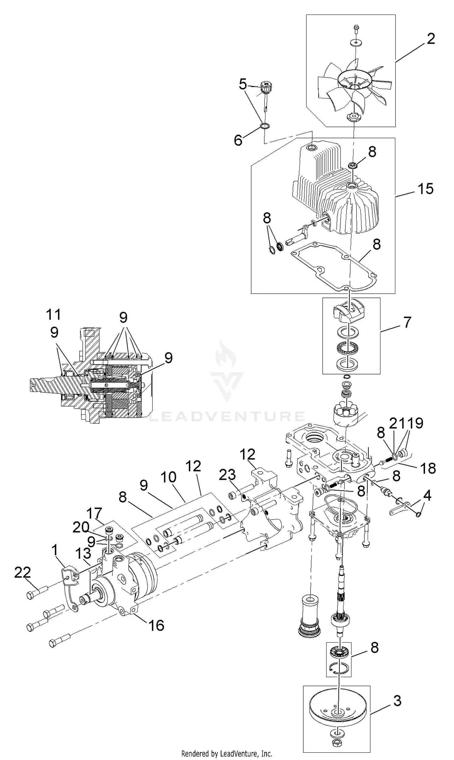 す。ページ eXmark LZS740KC524 S/N 312,000,000 & Up Parts Diagrams