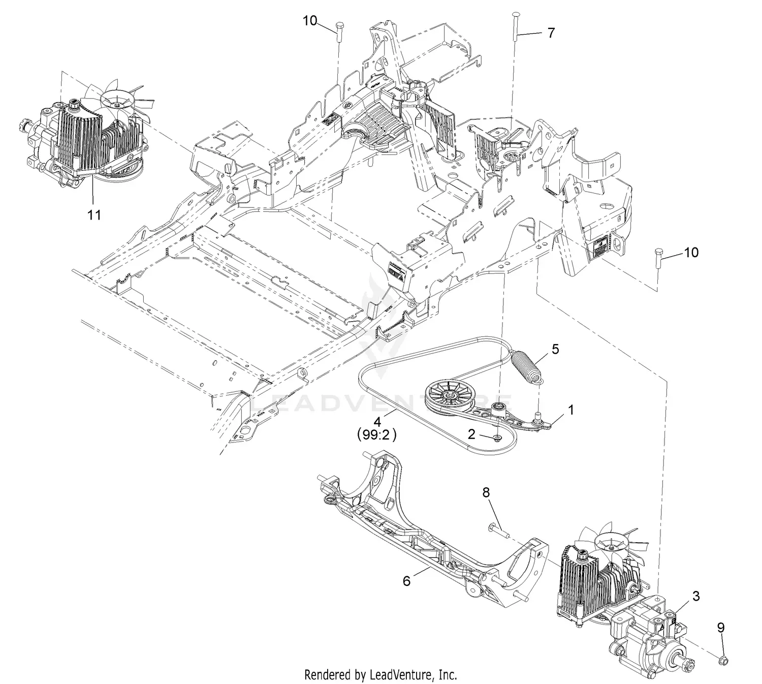 松ページ eXmark LZX29EKC606SS S/N 920,000 & Up Parts Diagrams