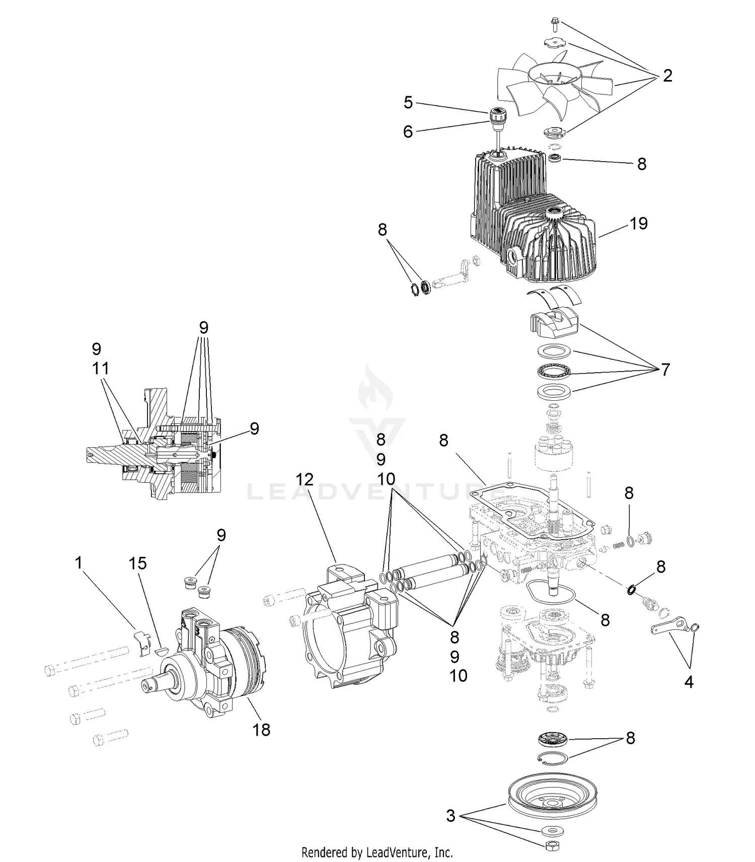 松ページ eXmark LZX29EKC606SS S/N 920,000 & Up Parts Diagrams