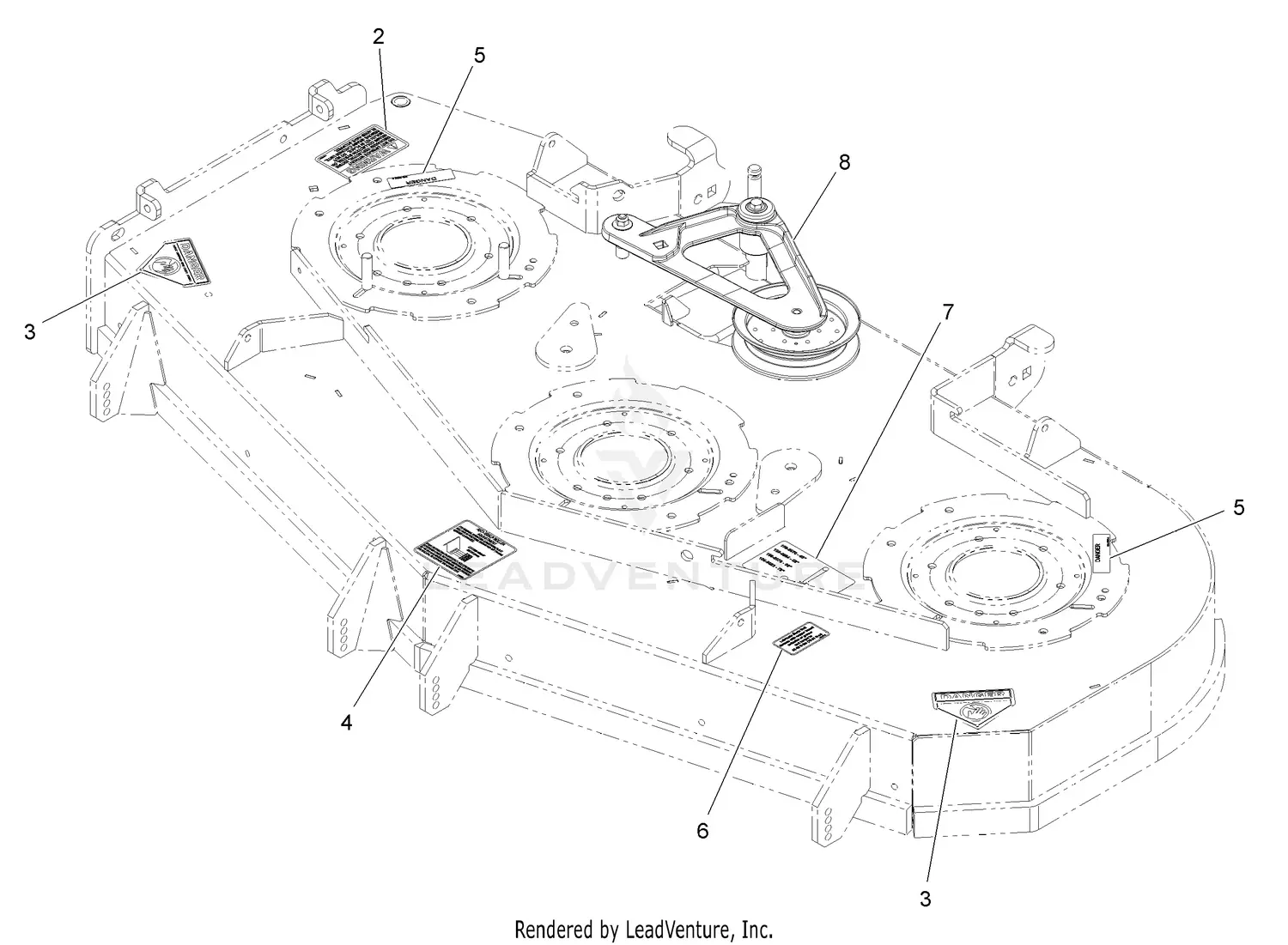 eXmark LZX801KA606 S/N 312,000,000 & Up Parts Diagrams