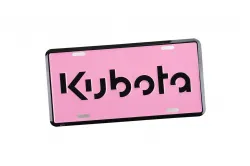 Pink Kubota License Plate Part #AHGUU0037S