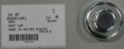DUST CAP         Part #603012R1