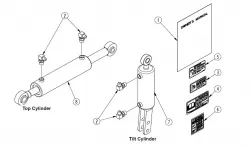 Standard L Series Top & Tilt Cylinders Part #320-155A