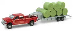 New Holland 1:64 Ram Pickup w/Trailer and Bales Part #ZFN14855