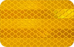 DECAL AMBER REFL Part #818-229C