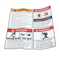 DECAL SAFETY COM Part #818-830C