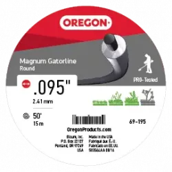 GATORLINE, MAGNUM ROUND .095 50FT DONUT Part #69-195