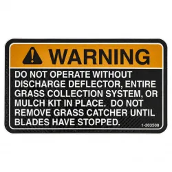 DECAL-WARNING, D Part #1-303508