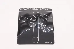 LABEL, BELT Part #K5639-73140