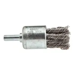 End Brush Knotted, 1" x .020" x 1/4" Shank Part #F60002