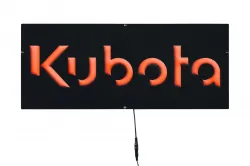 Orange Kubota Slim LED Illuminated Sign Part #AHGUU0029S