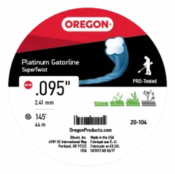 GATORLINE, PLATINUM .095 1/2LB DONUT Part #20-104
