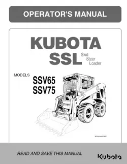 SSV65 & SSV75 Operators Manual Part #V1311-58111