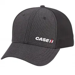 New Holland & Case IH Apparel Case IH Gray Suiting Black Twill Cap Part #322558