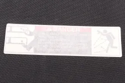 LABEL, DANGER1   Part #K5112-73110