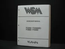 F2260 F2560E F3060 F3560 Work Shop Manual  Part #97897-11903