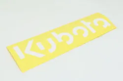 LABEL (KUBOTA 2) Part #68191-57260