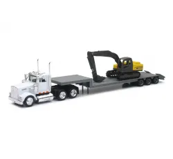 1:43 Kenworth W900 Lowboy W/ Excavator Part #15293A