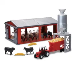 1:32 Cattle Farm W/ Shed & Feeding Silo Playset Part #SS-05155A
