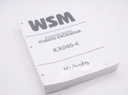 KX040-4 Work Shop Manual Part #RY911-21761