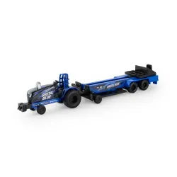 1:64 New Holland "Brutal Blue" Pulling Tractor w/ Sled Part #ERT37940C-1