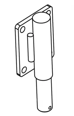Pequea Latch Pivot Shaft Weldment Part #703918