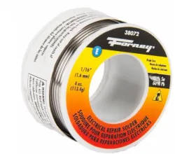 Solder, Electrical Repair, Rosin Core, 1/16 in, 4 Ounce Part #F38072