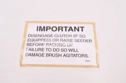 DECAL -'IMPORTAN Part #5D505