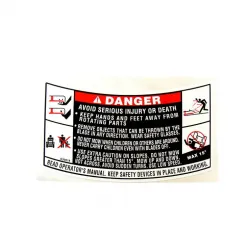 LABEL-DECK SAFET Part #777S30018