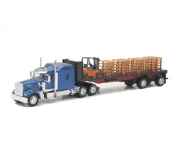 1:32 Kenworth Flatbed w/ Forklift & Pallets Part #SS-10263A