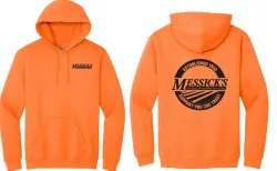 Messick's Safety Orange Hooded Sweatshirt Part #G185SO